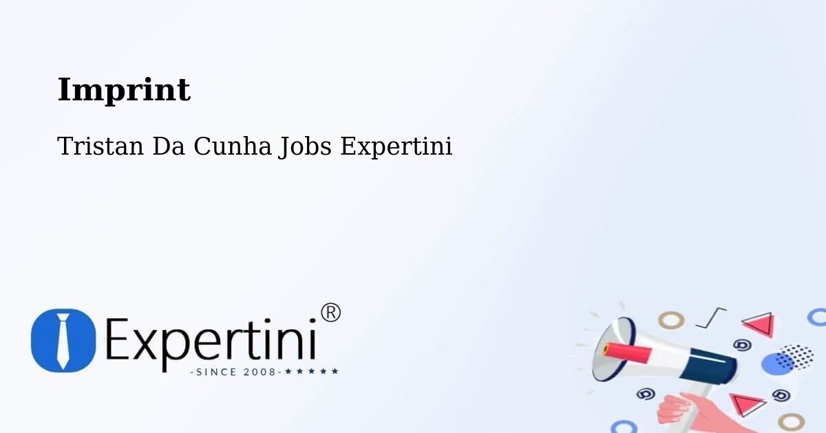 Imprint – Tristan Da Cunha - Tristan Da Cunha Jobs Expertini